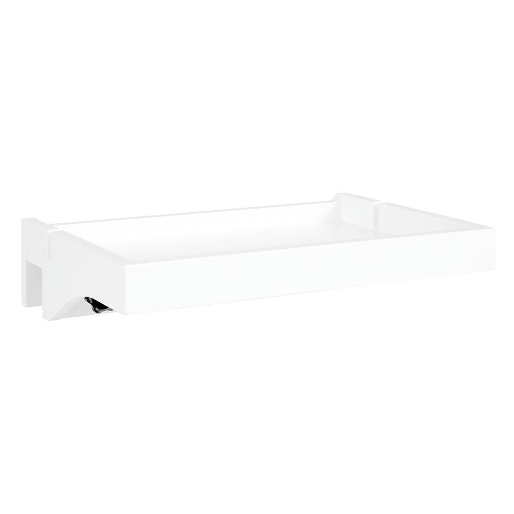 - Table de chevet suspendue effet bois blanc