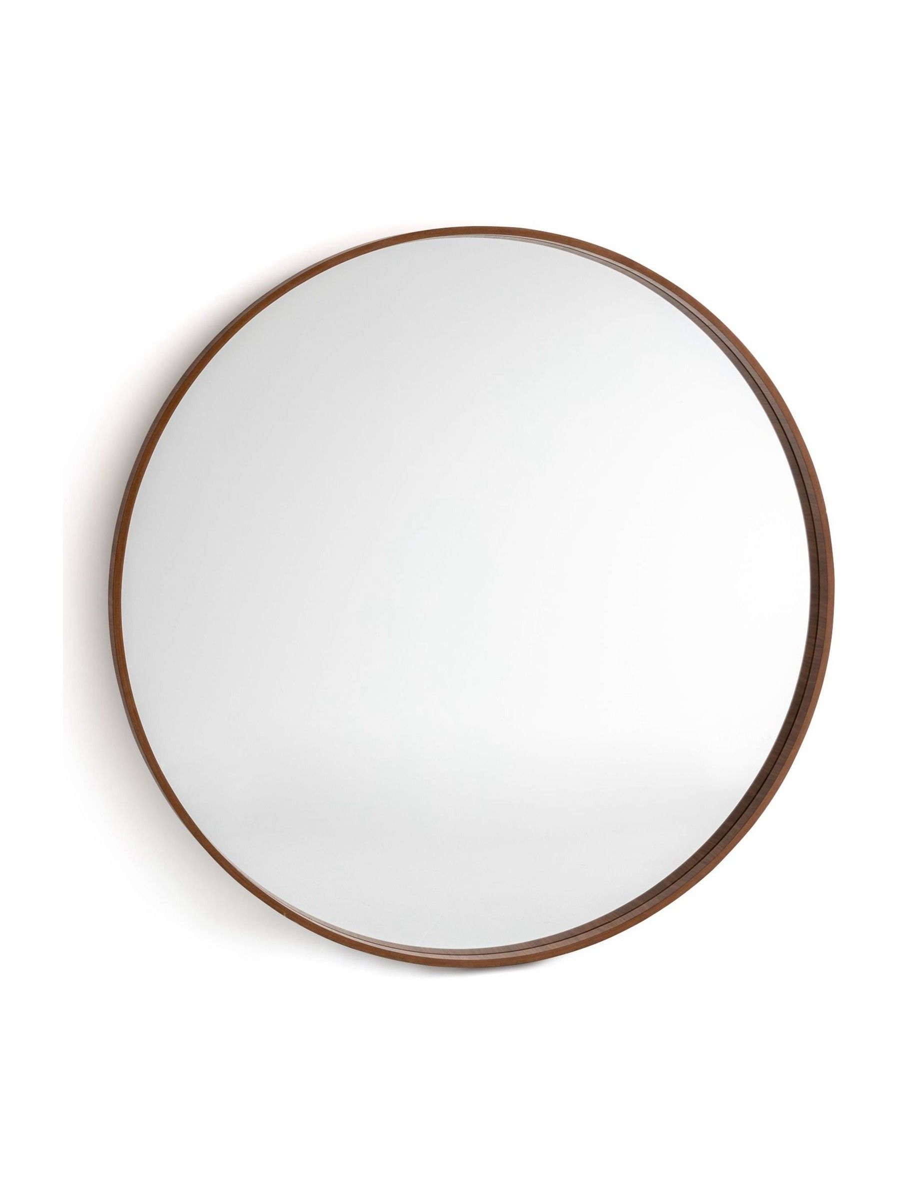 La Redoute Intérieurs Walnut Alaria 100cm Diameter Mirror