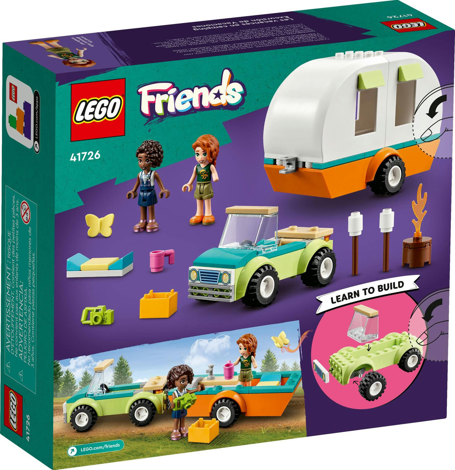 LEGO® Friends Holiday Camping Trip Building Toy Set - 41726, 87-pcs, Ages 4+