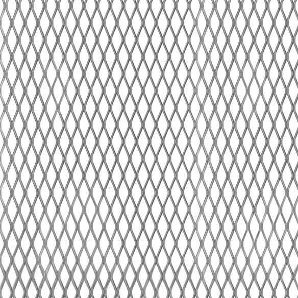 Streckmetallblech, BxL: 250 x 500 mm, Stahl, silberfarben