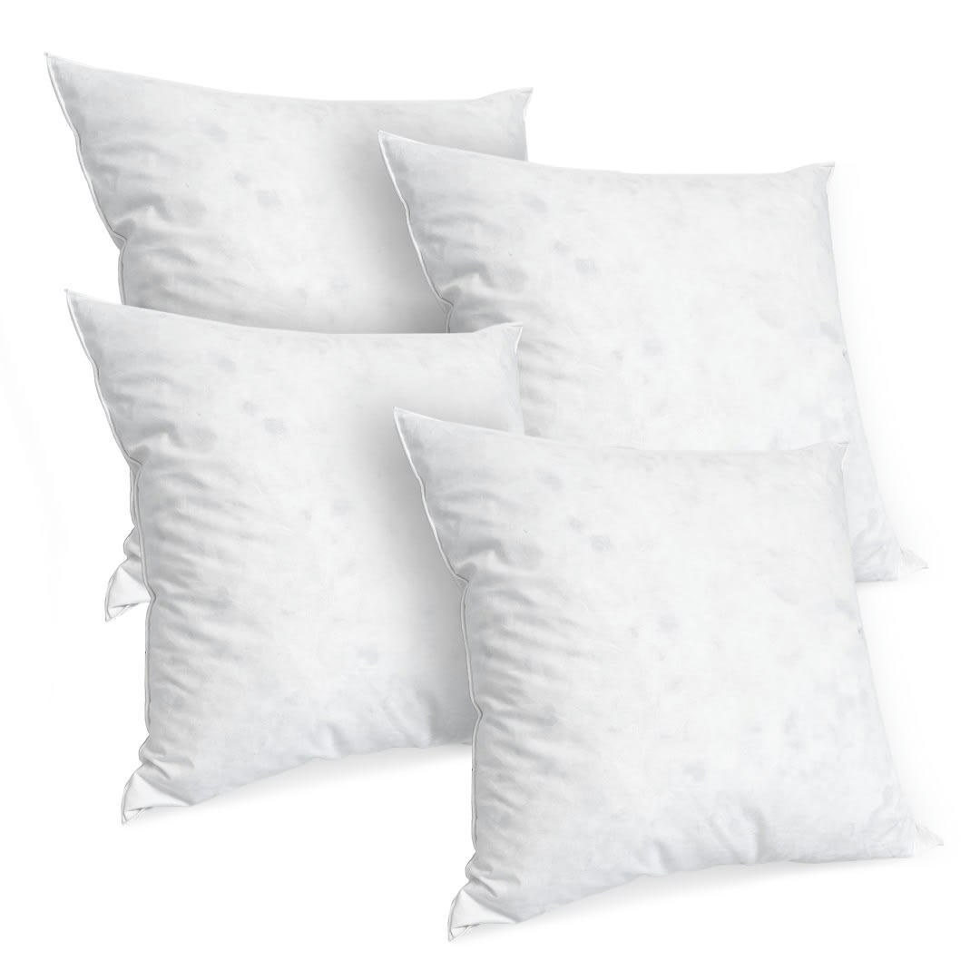 CHAMBORD - Lot de 4 oreillers 60x60   Duvet & Plumes  Mi-ferme