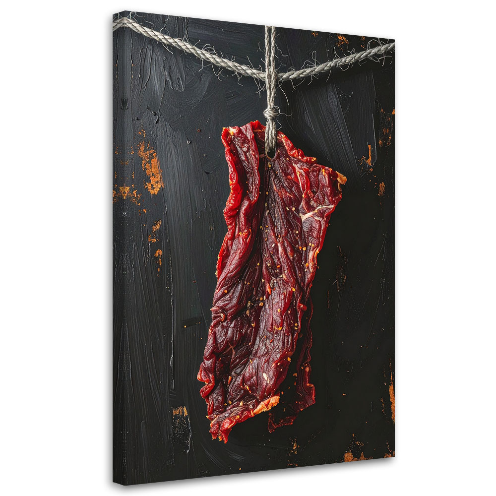 Obraz do kuchni restauracji baru jadalni, Suszone czerwone mięso 20x30