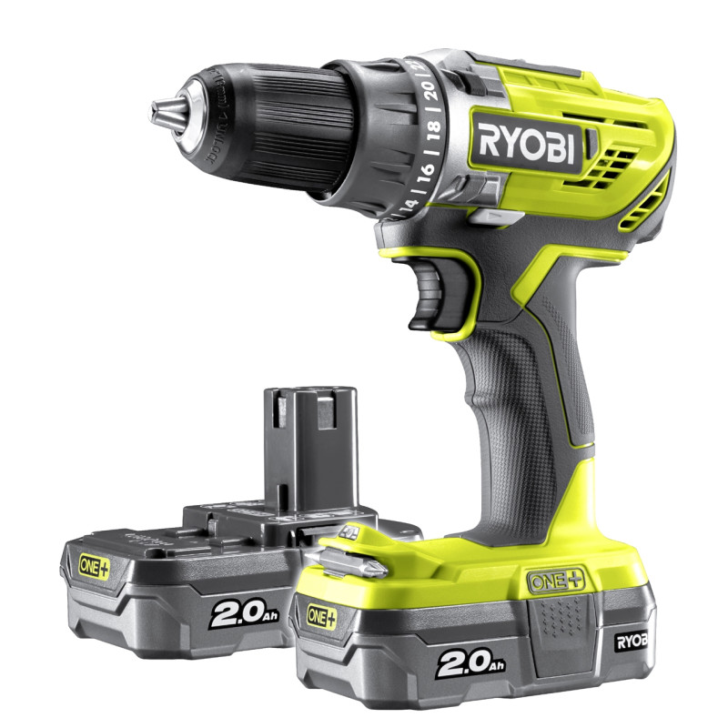 Perceuse visseuse sur batterie One  R18DD3-220S 2 Ah 18 V RYOBI