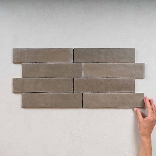 Carrelage Effet Zellige Marron ARGILE 6x24,6 Cacao - Les Carreaux de Jean