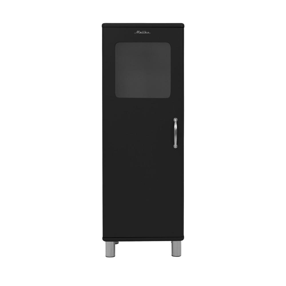 MALIBU - Colonne de rangement vintage H143cm noir