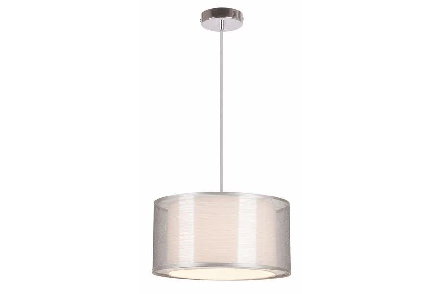 Lampa wisząca satyno-chromowana Martina 1xE27x60W wym: 100x30x30 cm Reality