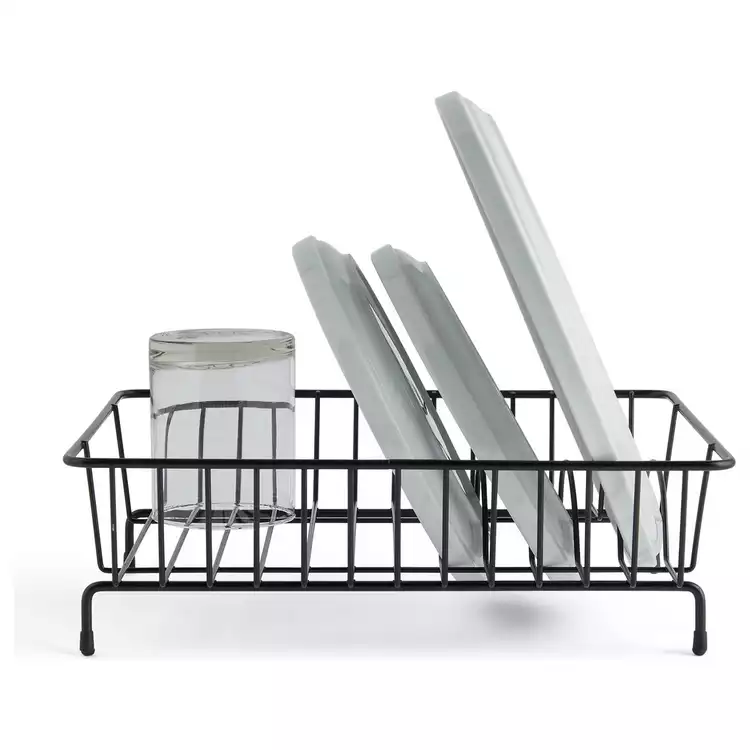 Habitat Compact Wire Dish Drainer - Black