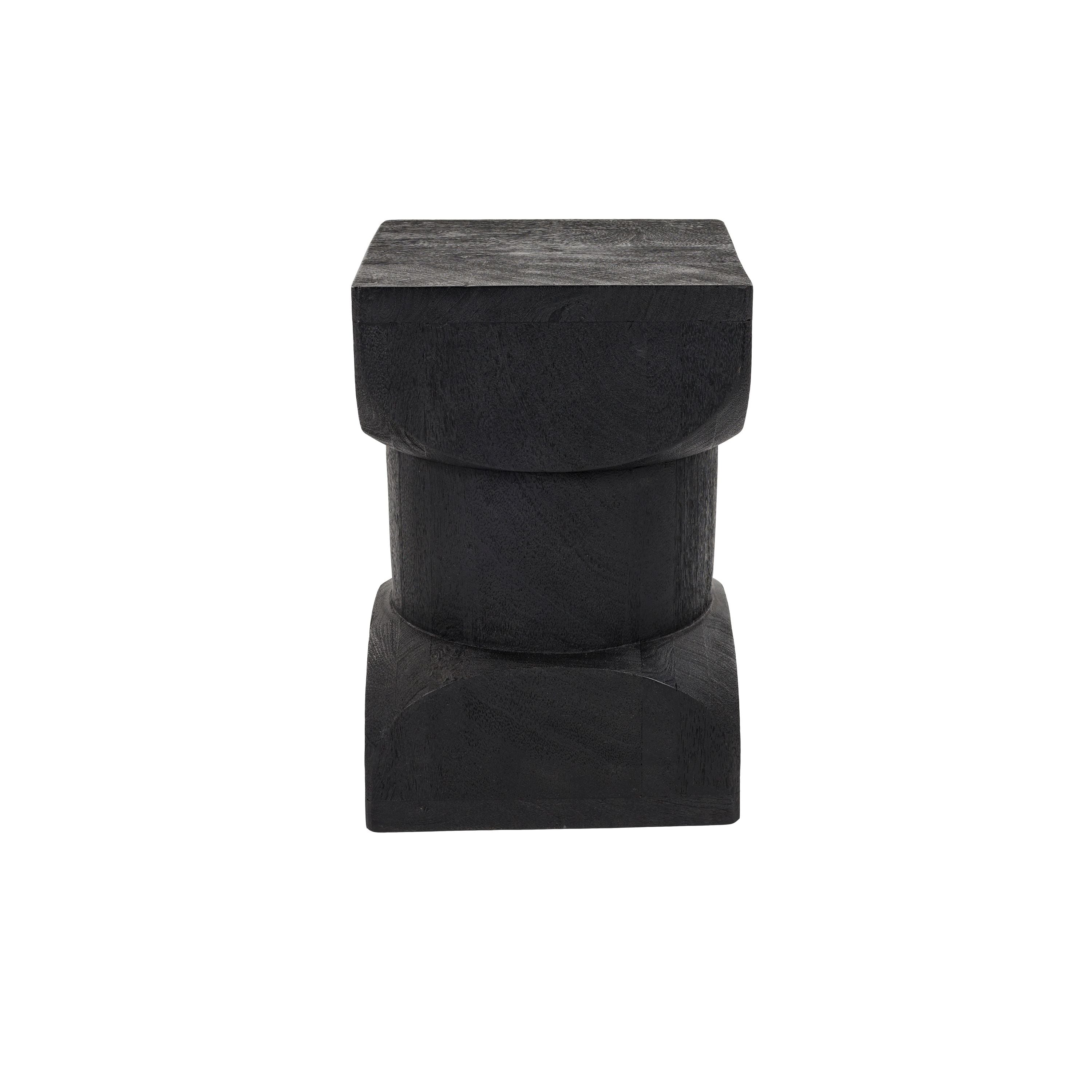 Housecraft Living Rea Bijzettafel Vierkant 30x30 cm Mangohout Donkerbruin