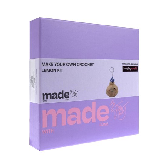 Made With Love Lemon Crochet Keychain Kit