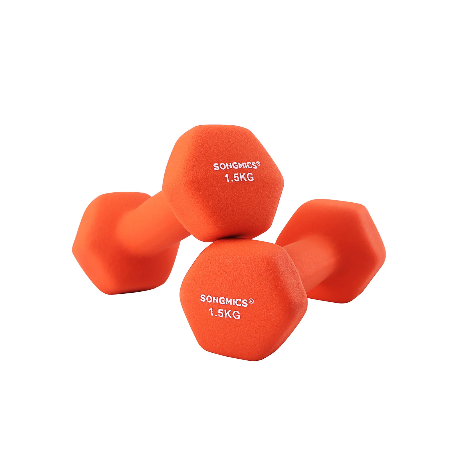 2 Haltères 1,5 kg orange