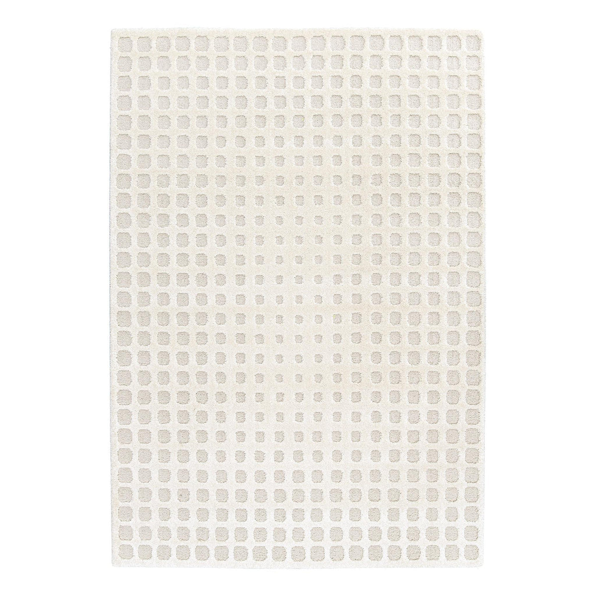 AFK Living vloerkleed Pixel - reliëfeffect - beige - 200 x 290 cm