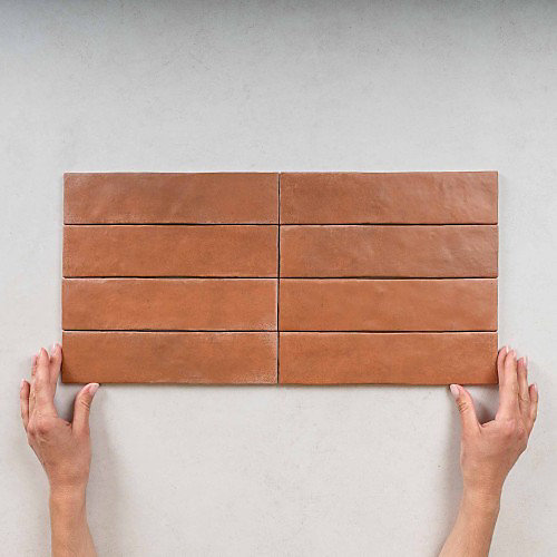 Carrelage Effet Zellige Terracotta ARGILE 6x24,6 Cotto - Les Carreaux de Jean