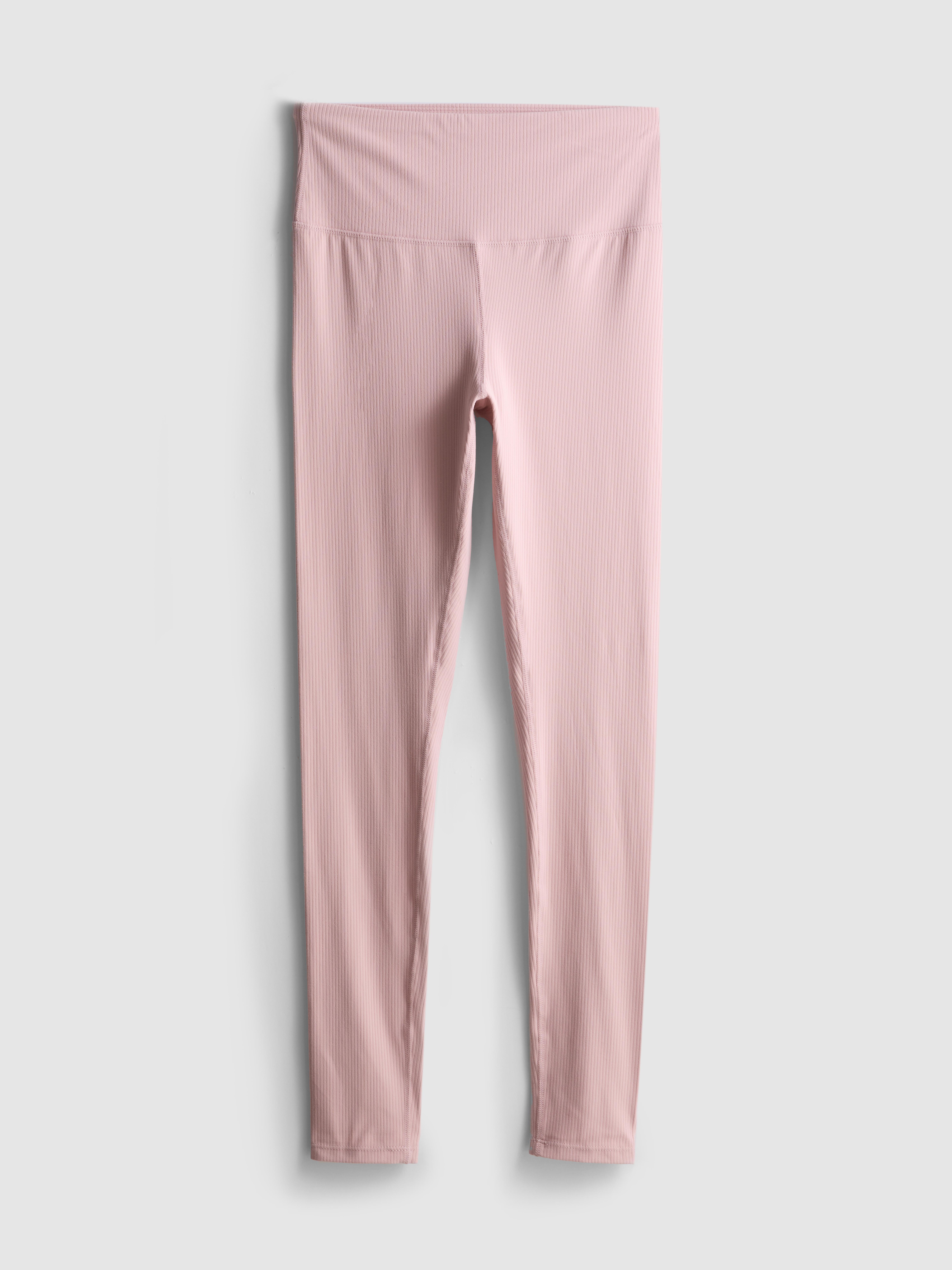 High Waisted Ribbed Performance Leggings