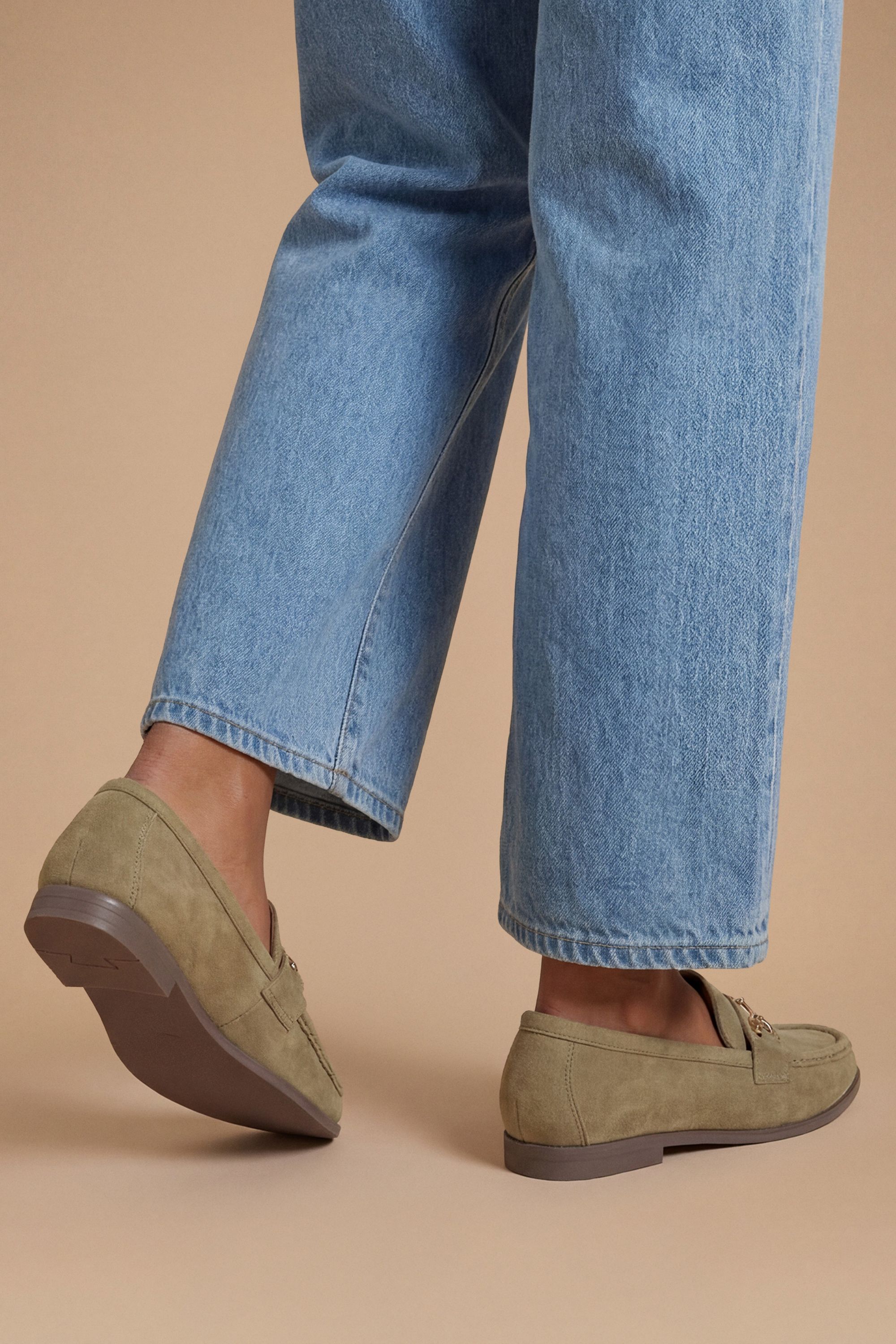 Dorothy Perkins Pandie Faux Suede Trim Loafers