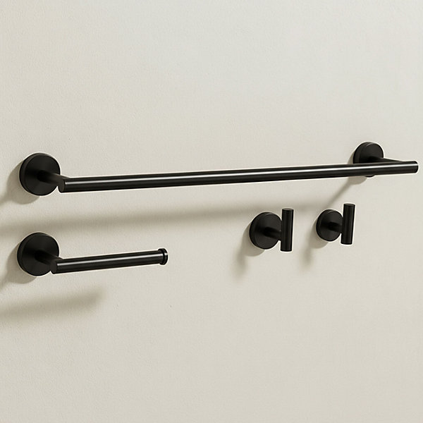 Ensemble De Porte-Serviettes Rea Ari 4 Pieces Black