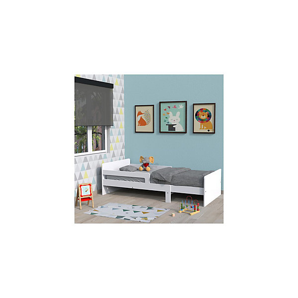 Lit evolutif enfant extensible 90x140-170-190-200cm avec sommier