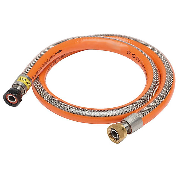 FLEXIBLE INOX GAZ ButanePropane 1.50 M DUREE ILLIMITEE
