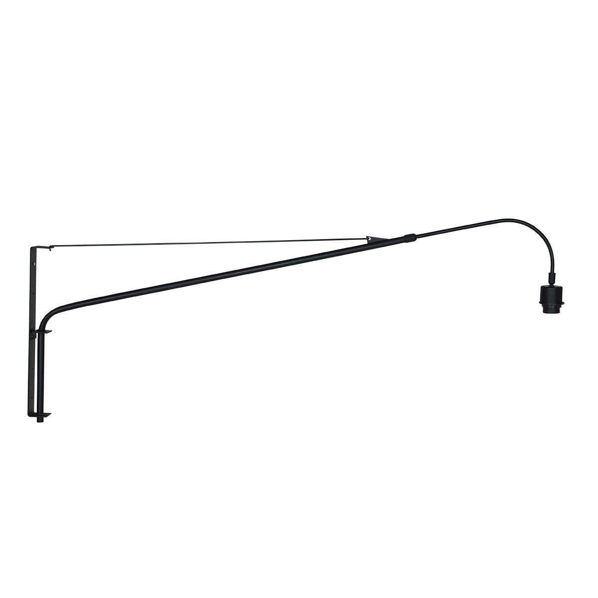 Steinhauer wandlamp elegant - 1 lichts - 120x 56 cm - zwart