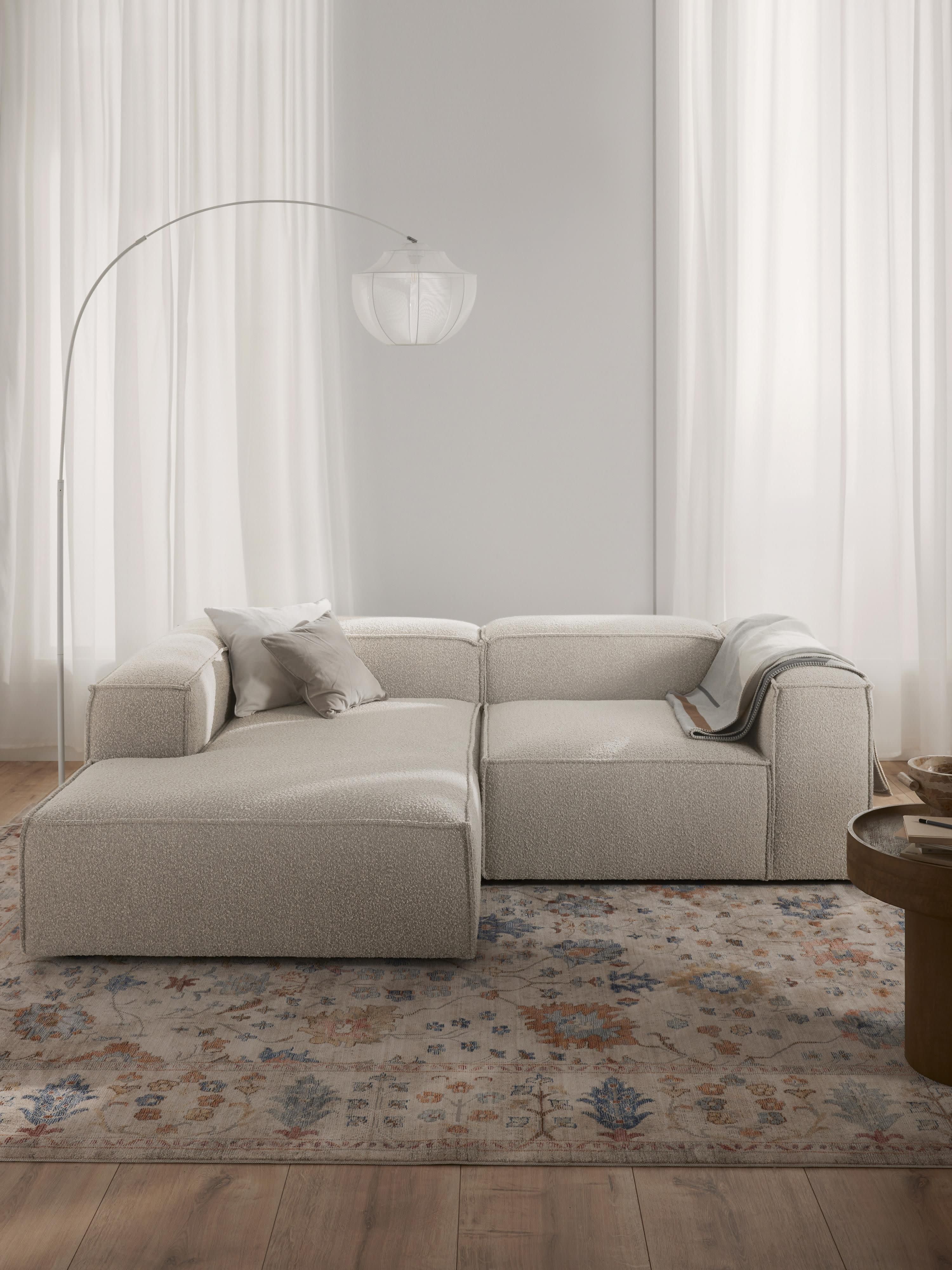 Modulares Bouclé-Ecksofa Lennon (2-Sitzer)