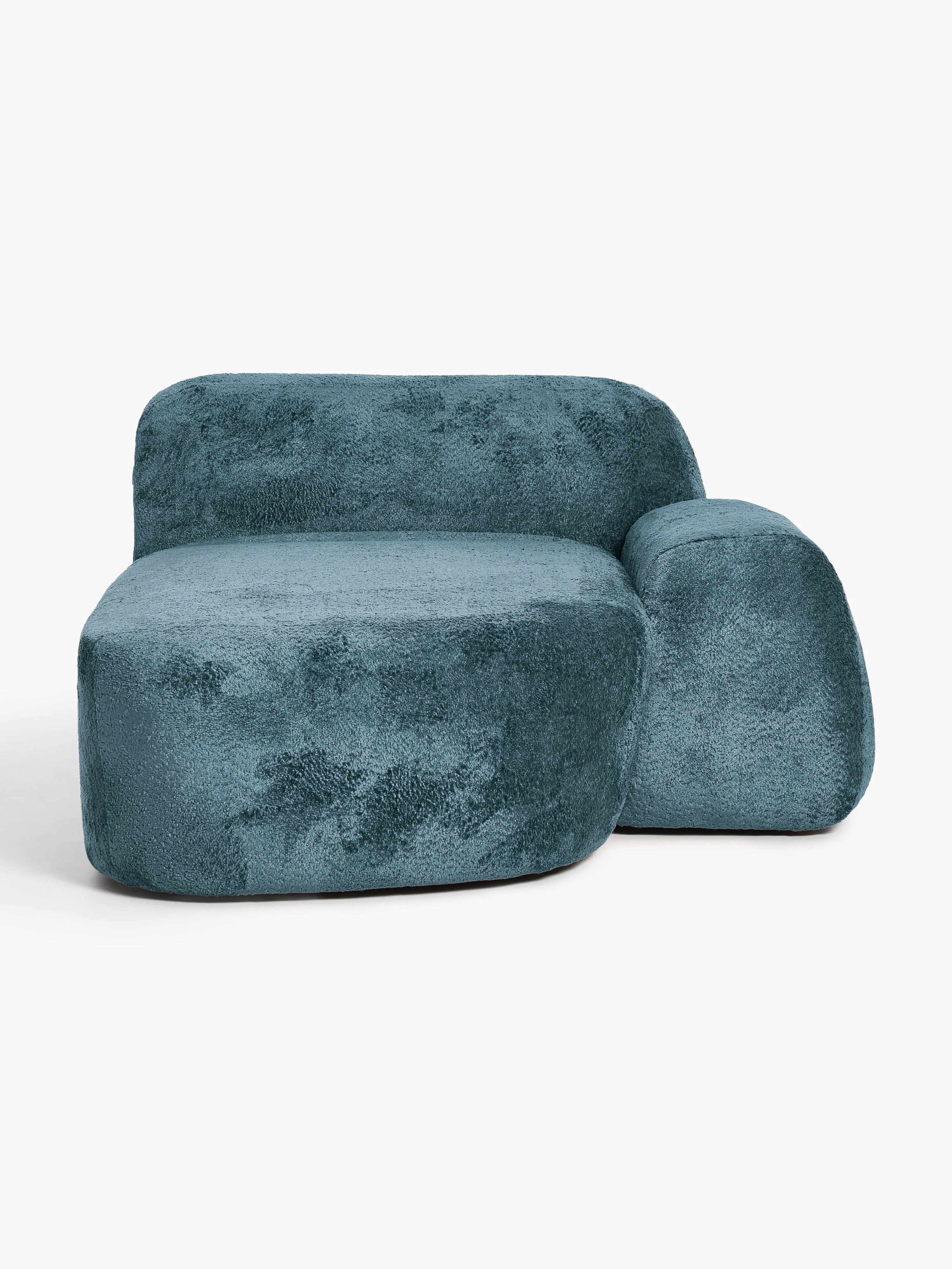 Chaise Corner Module Wolke aus Teddy-Bouclé