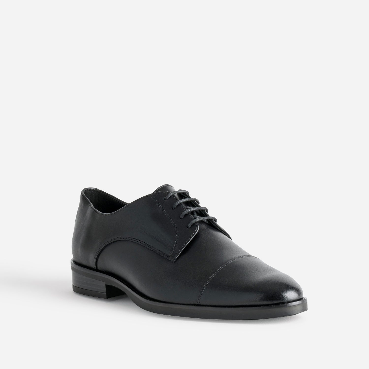 Derby ERAM FLEX noir en cuir