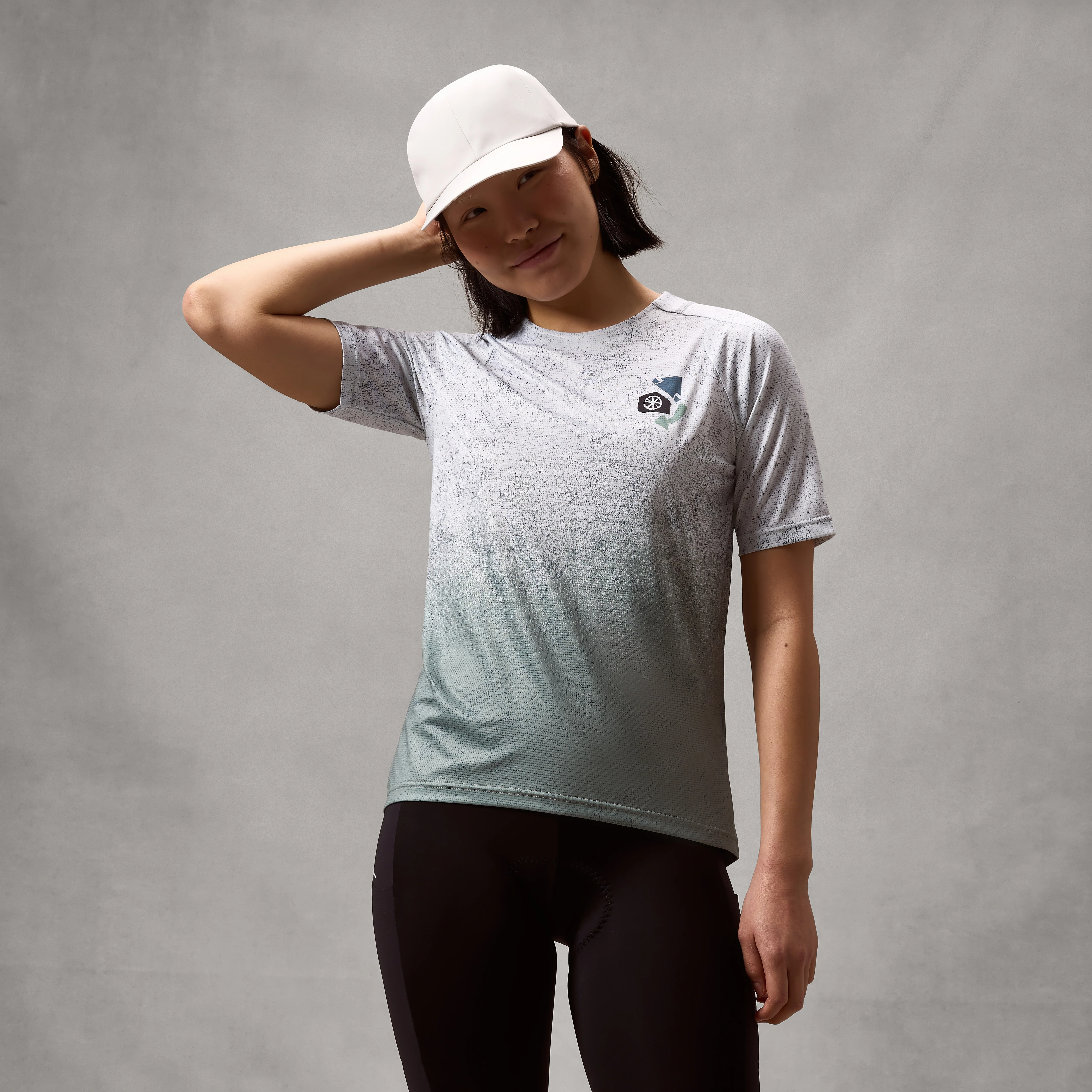 Women's SingleTrack S/S Print Tee - Aero Blue