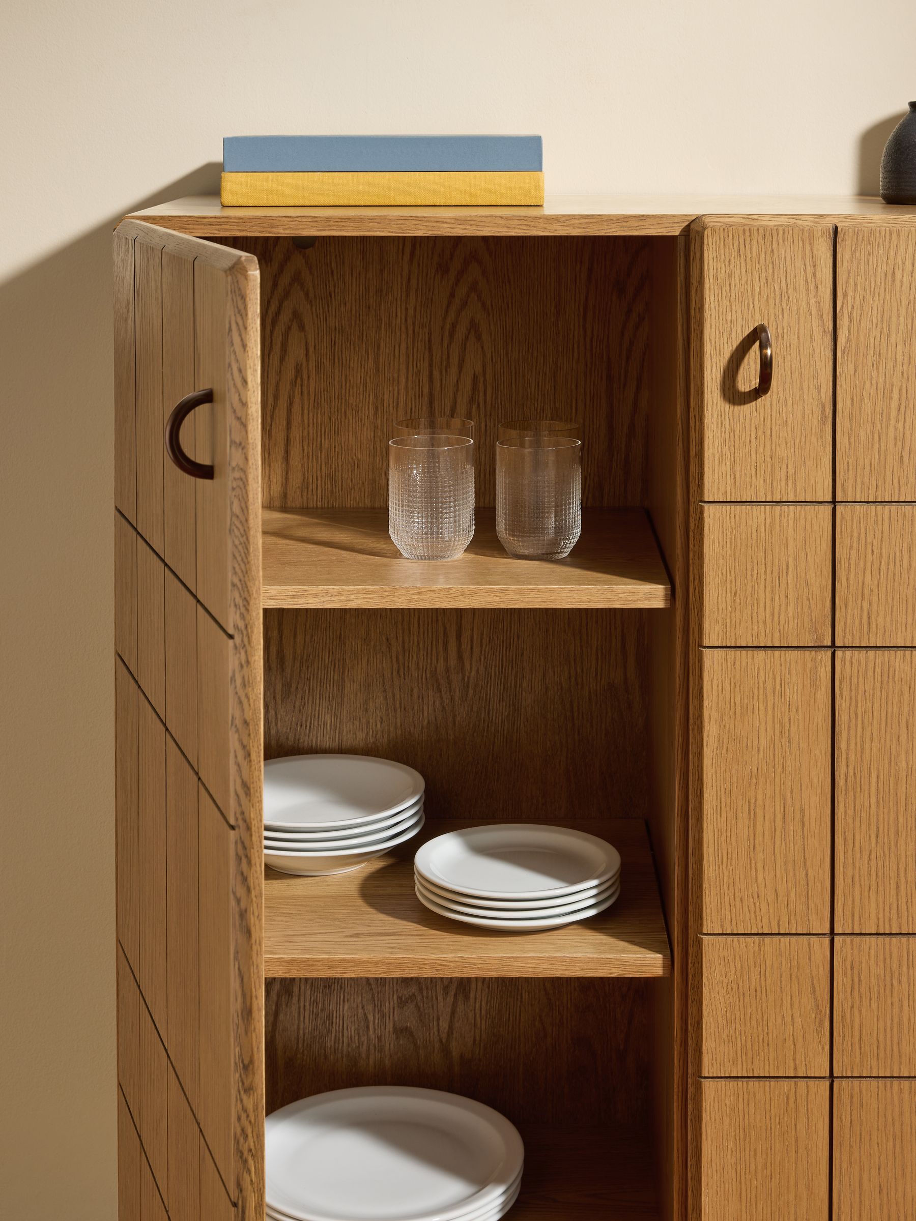 Corin Tall Sideboard in Oak