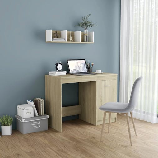 NNEVL Desk Sonoma Oak 100x50x76 cm Chipboard