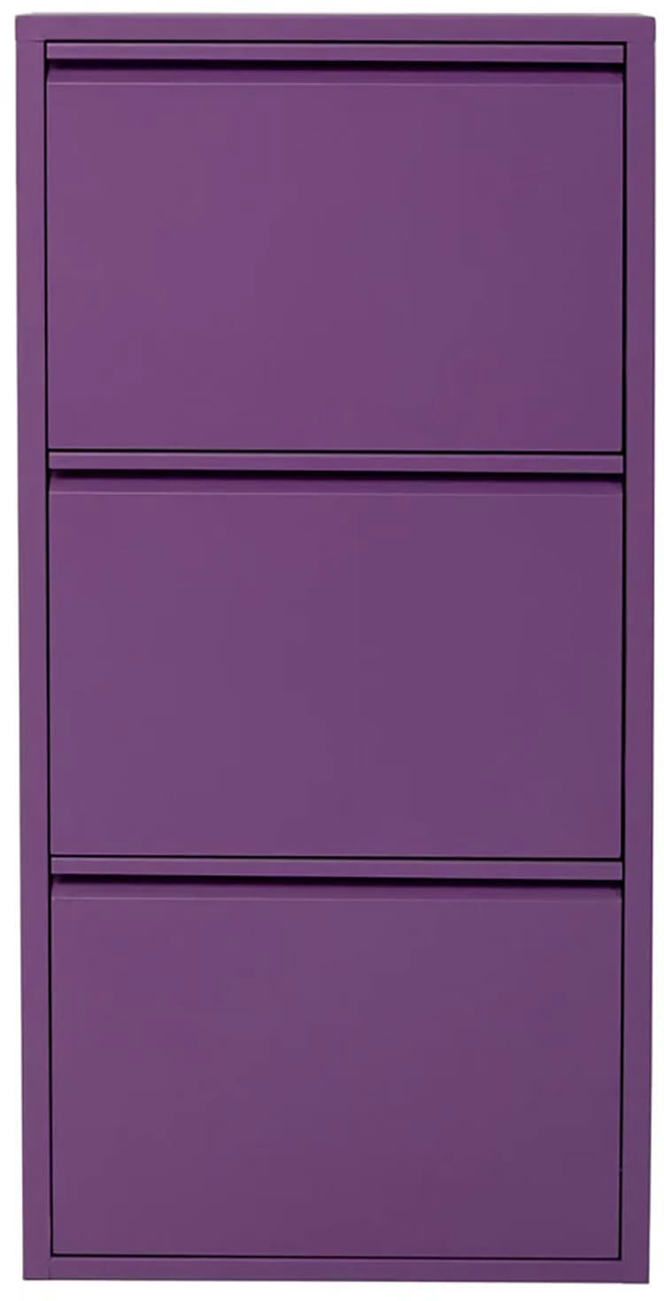 CARUSO - Casier à chaussures Caruso violet 3 tiroirs Kare Design
