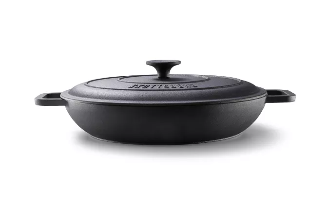 Patelnia żeliwna z pokrywą 31 cm Skottsberg - Iron Cast 1SK.CI.P31P