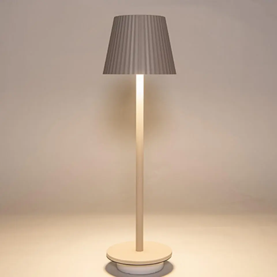 Anna Collection Portable tafellamp - beige - binnen en buiten - D11 x H36 cm