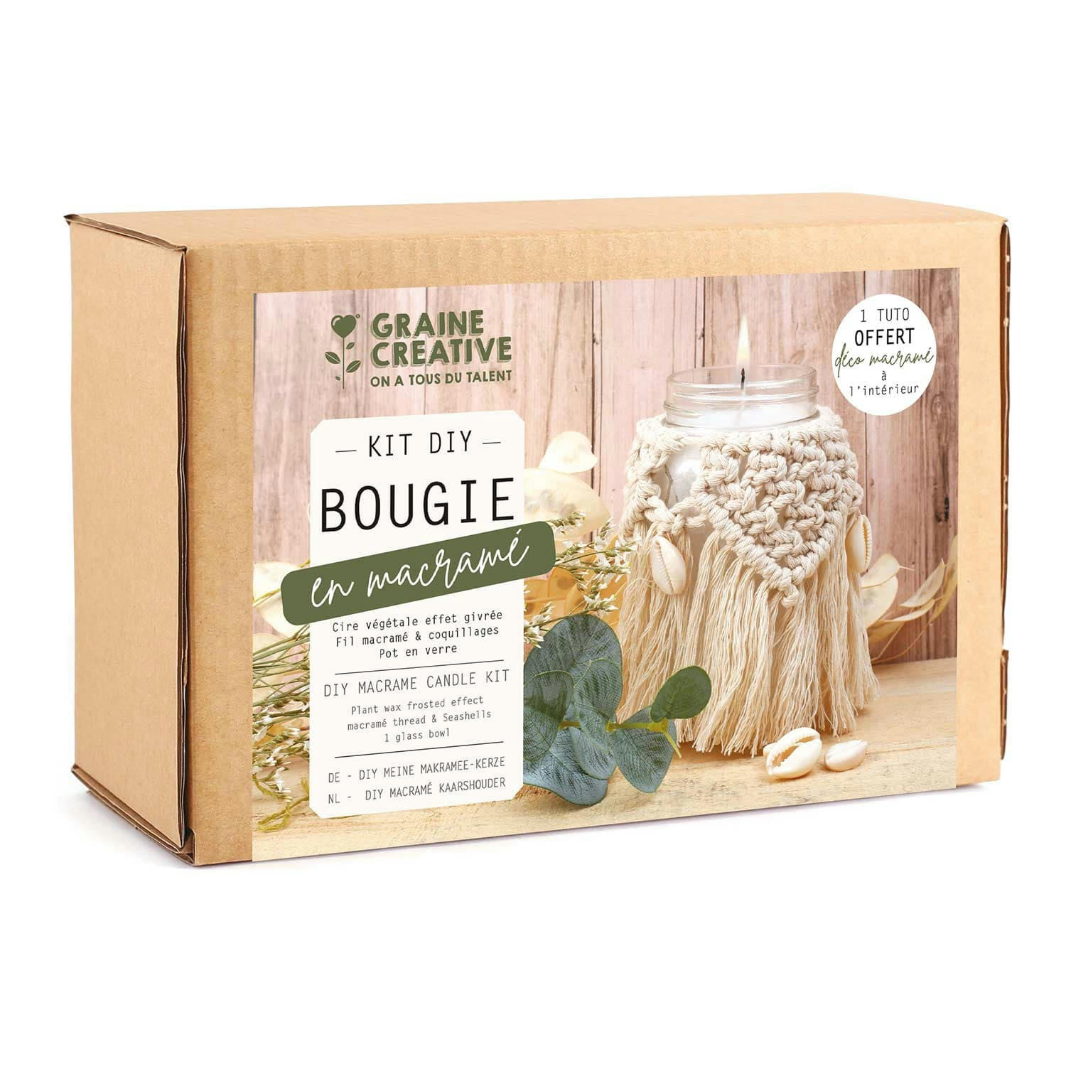 - Bougie bohème en macramé à faire soi-même