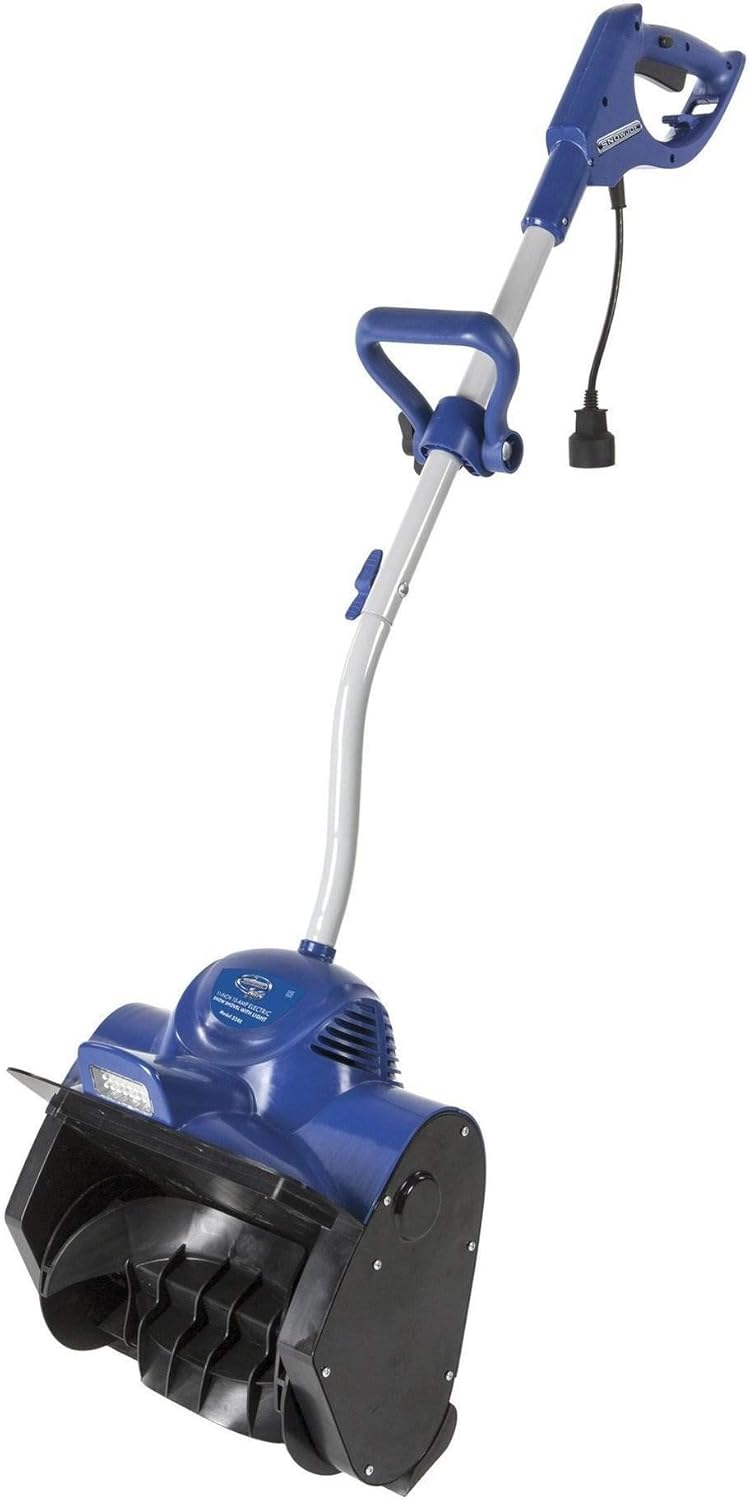 Snow Joe Corded Electric Snow Shovel  10 Amp Powered Snow Thrower with Headlight and 11 Clearing Path for Decks  Steps  Patios and Sidewalks  324E