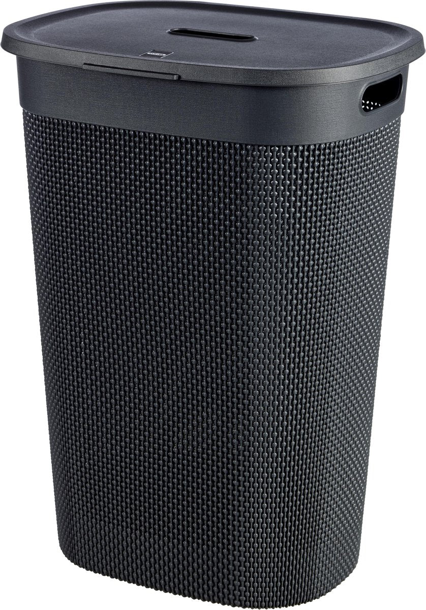 Curver Filo Wasmand met deksel 55L - Antraciet
