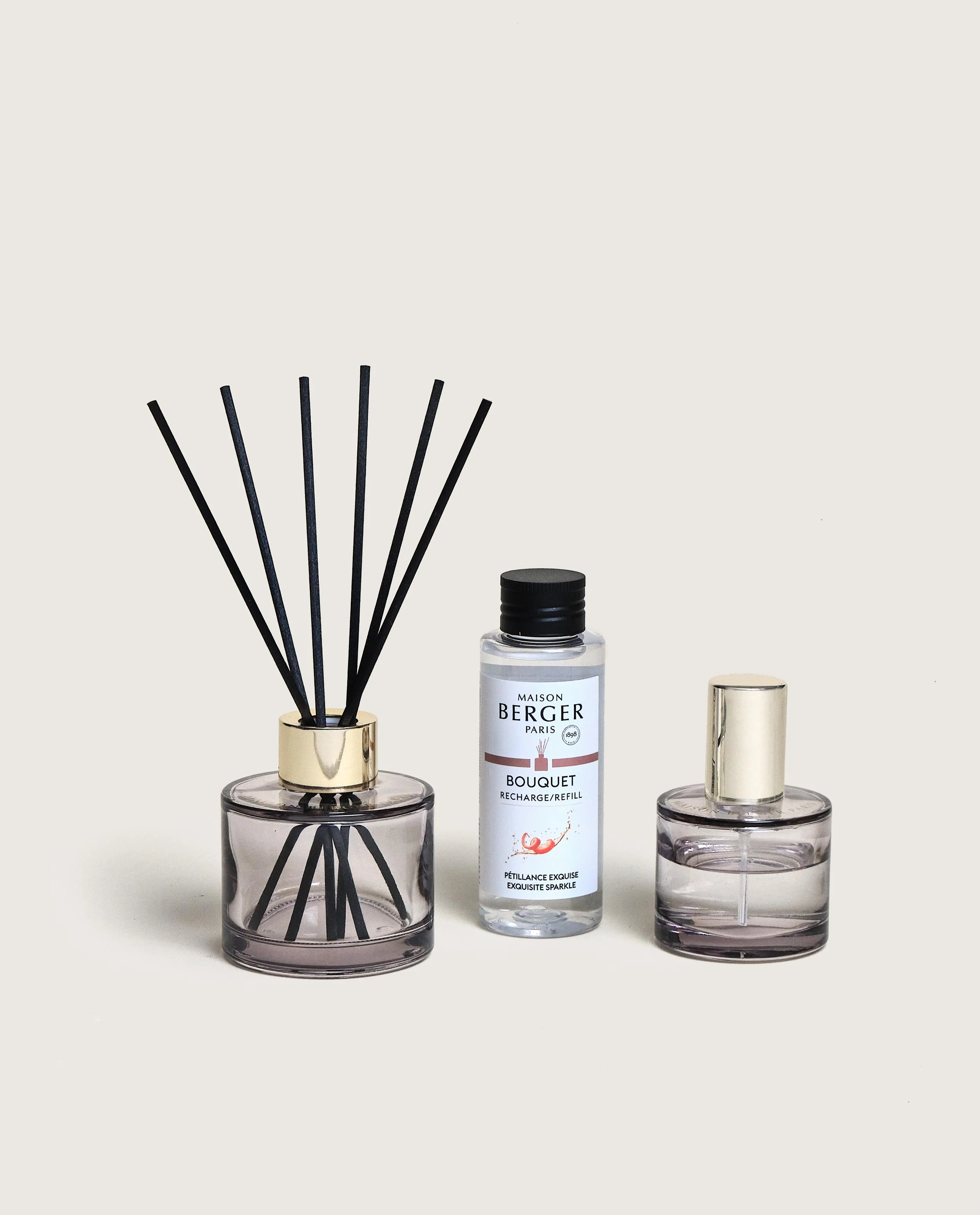 Duo mini bouquet & spray d’intérieur Rosalie Pétillance Exquise