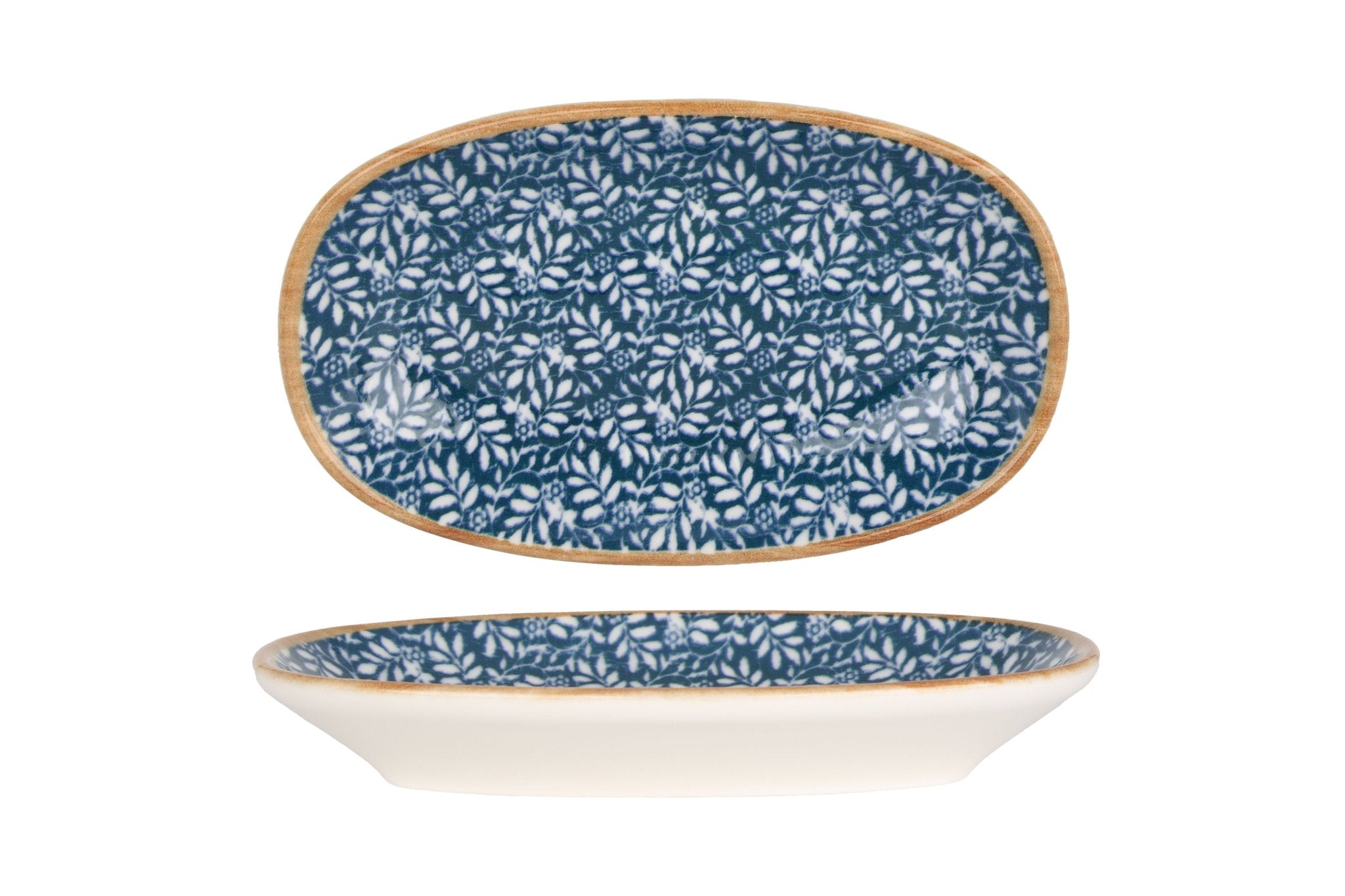 Bonna Serveerschaal - Lupin - Porselein - 15x8.5 cm - set van 4