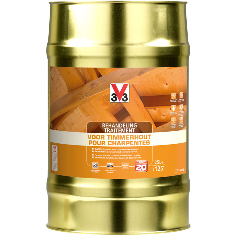 Traitement pour charpentes 25 L V33