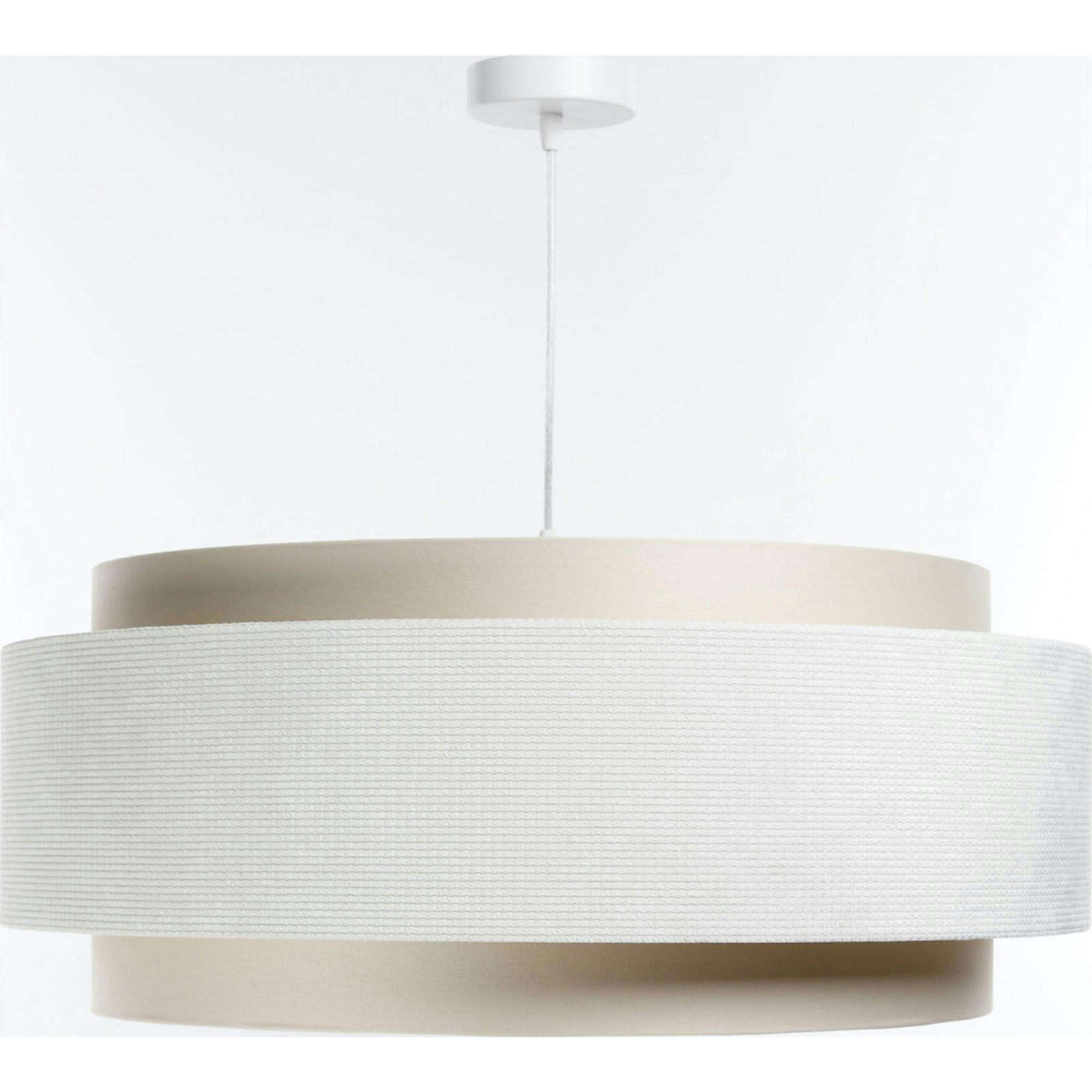 DOBLO - Suspension Tissu Blanc 60x60x25 cm