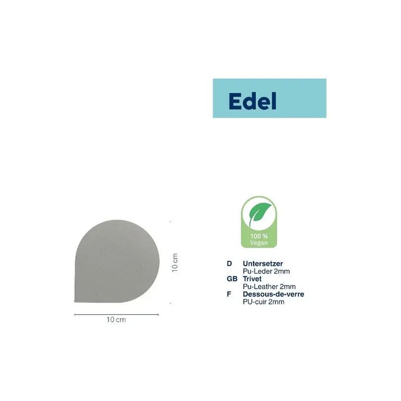 Glasuntersetzer 4er-Set Edel