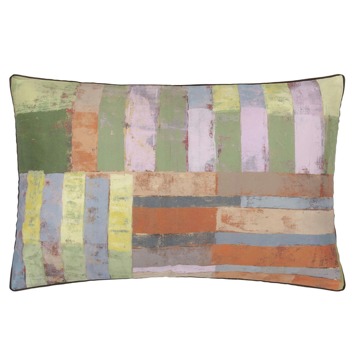 ACHARA - Taie d'oreiller en satin de coton multicolore 50x75