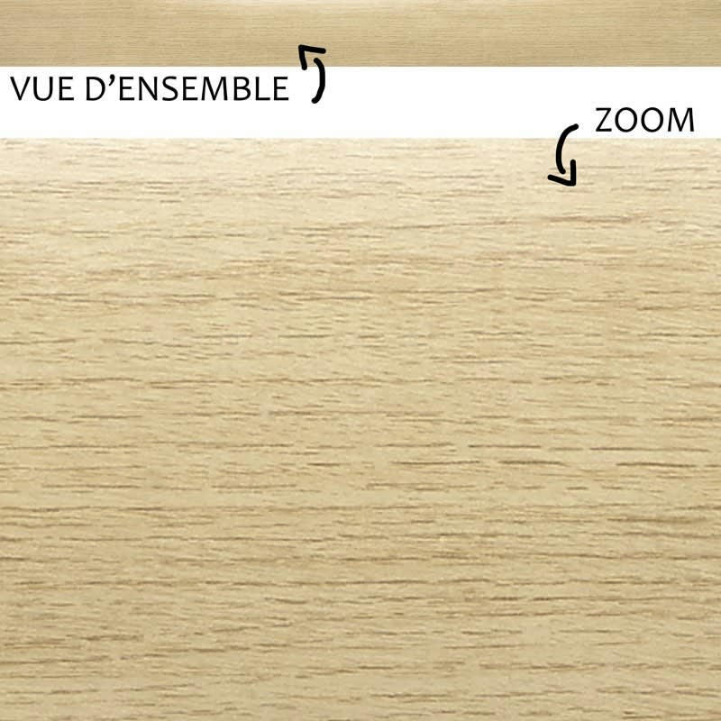 CHENE CLAIR - Plinthe PVC lot de 25 L200xH. 8cm Beige Bois