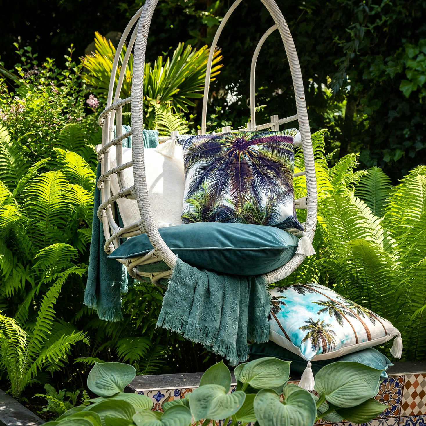 - Housse de coussin blanc en coton-45x45 cm uni