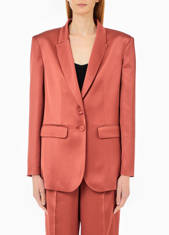 Blazer da completo in raso