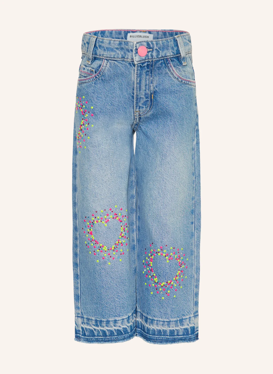 Billieblush Jeans Wide Leg Fit mit Schmucksteinen