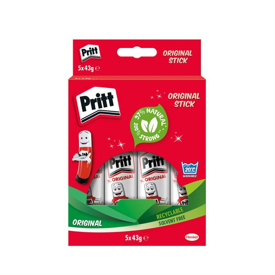 Pritt Stick 43g 5 Pack