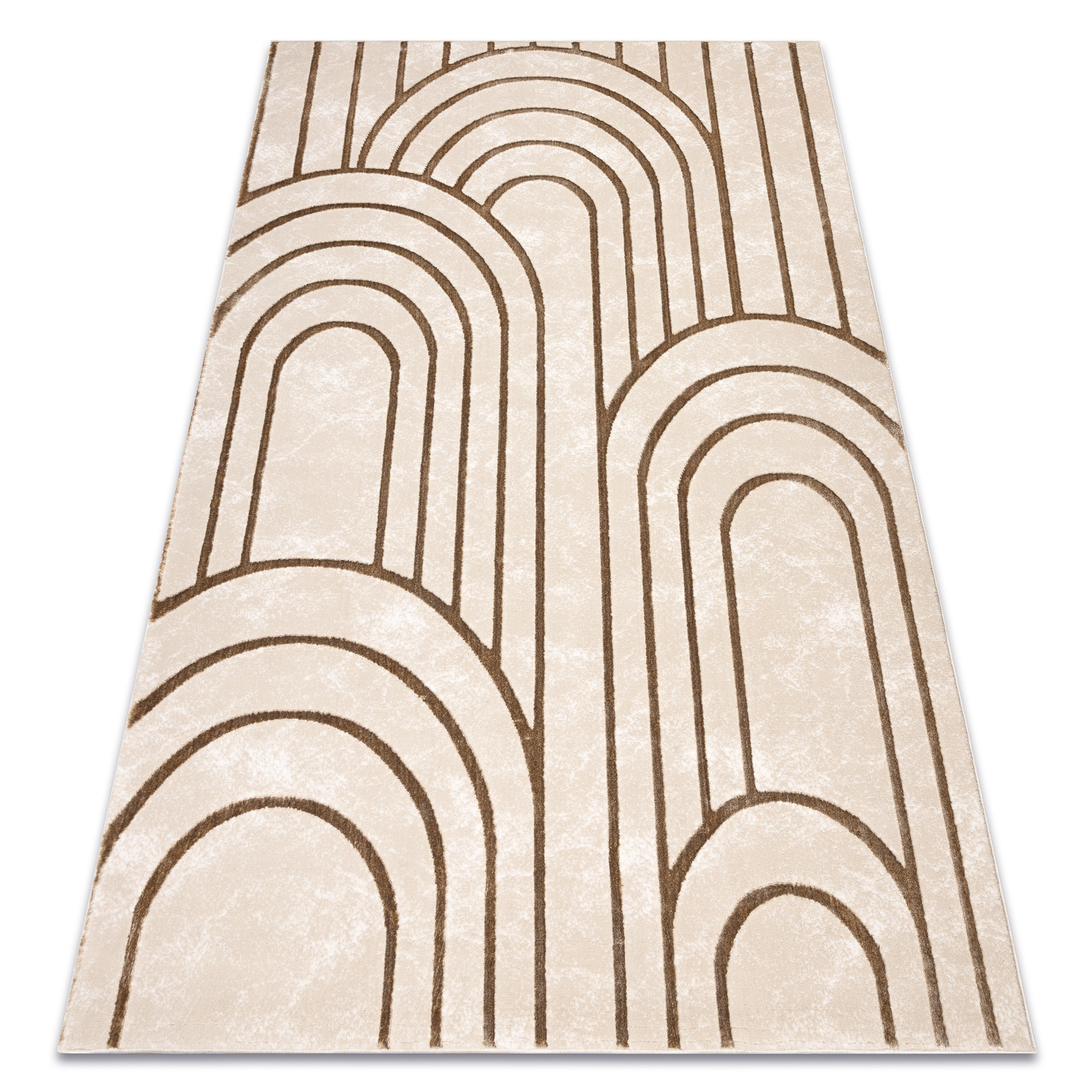 Dywan ALLURE 5756 Geometryczny - Strukturalny, stylowy, glamour 80x150 cm