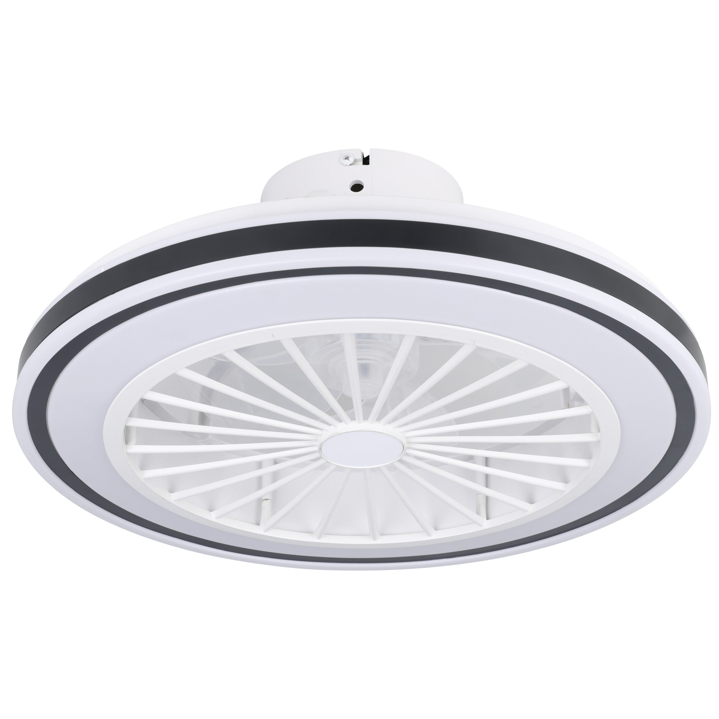 EGLO plafondlamp met ventilator Almeria - ac led-cct - wit/zwart