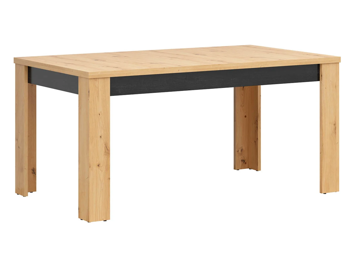 Stół rozkładany Ostia 160/200x90 dąb artisan/dąb czarny