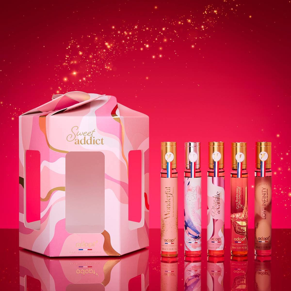 Sweet AddictCoffret commode 5 x eaux de parfums 30 ml