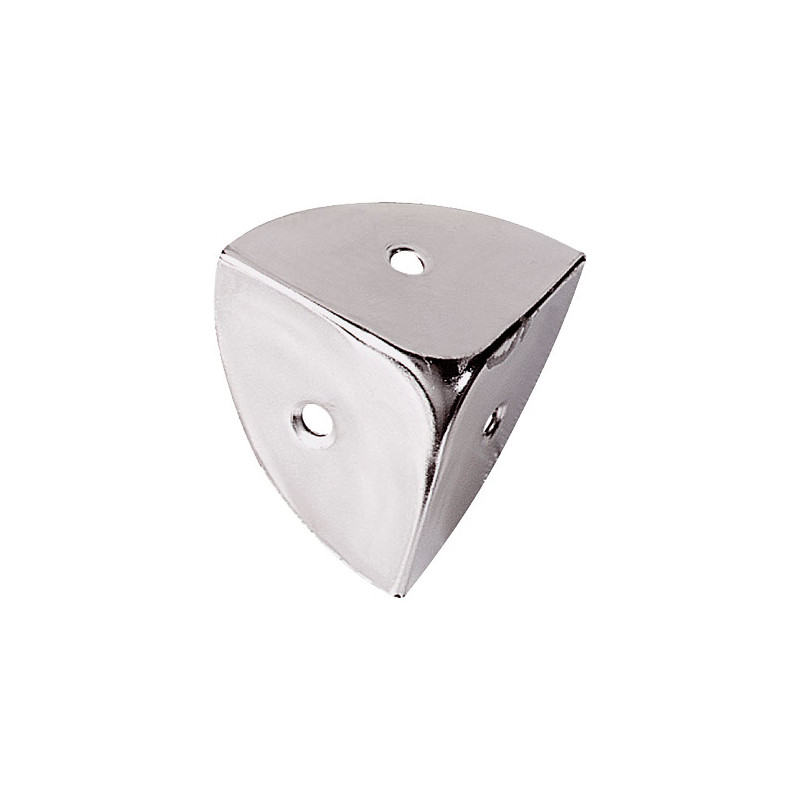Coin de renfort pour malle en fer nickelé 30 x 30 mm 4 pièces TEKNIBOX